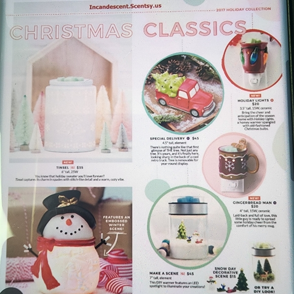 NIB. Scentsy, Build A Snowman, Scentsy Warmer Holiday 2017 Collection. - Picture 11 of 14